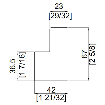 متوسط L مسطح WP4036