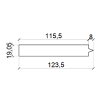 مكونات مصراع البولي فينيل كلوريد ذات القضبان الضيقة ذات الجانبين