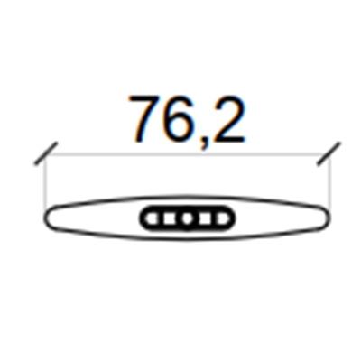 مكونات مصراع PVC المقوى مقاس 3 بوصات